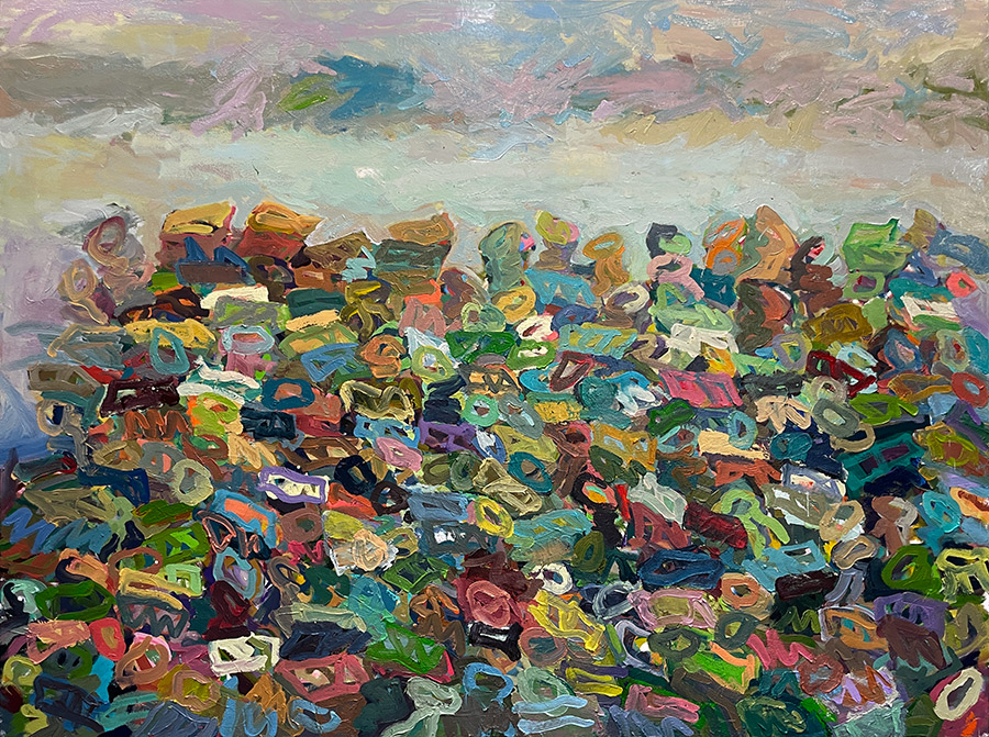 Scotty Stevenson, Morse Code painting, Amnesia Conveyor Belt